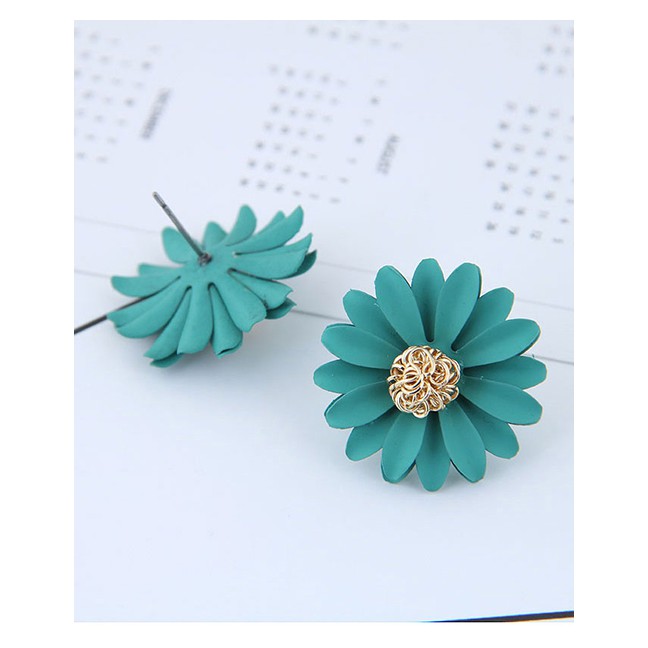 LRC Anting Tusuk Fashion Metal Flower Earrings A578XX