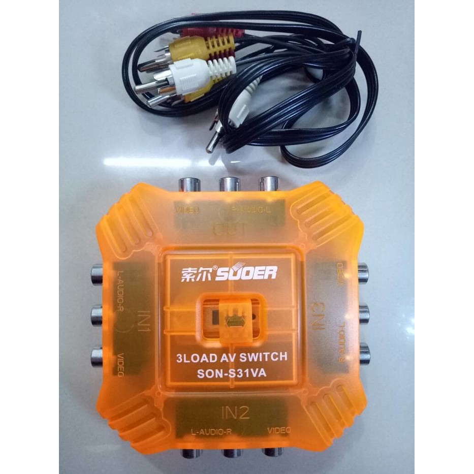 AC Switch / AV Selector 3 in 1 ( 3 in 1 Out )