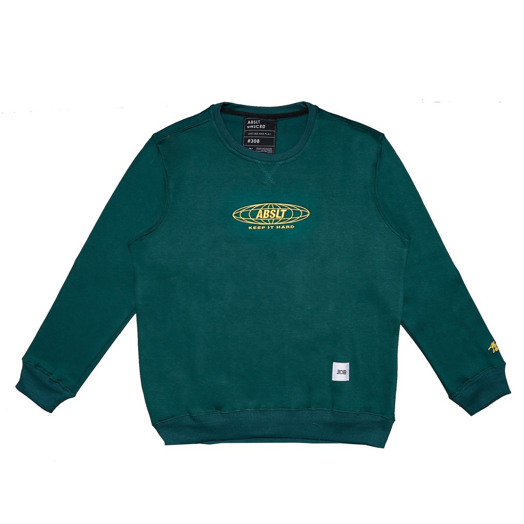 308 ABSLTUNSCRD - Crewneck Abslt Globe Gold - Green