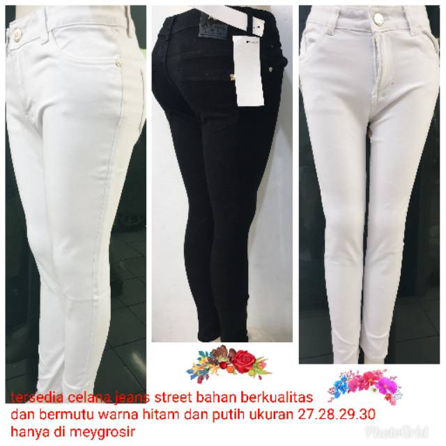 Meygrosir Celana soft jeans street 2 warna