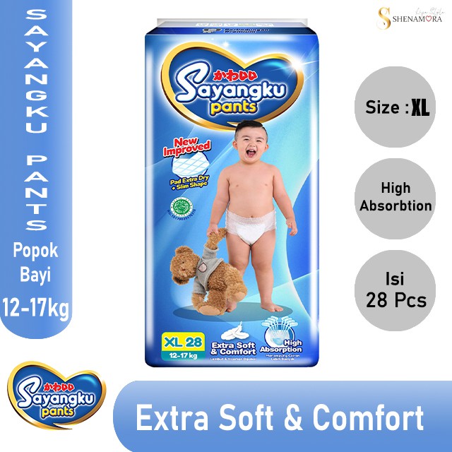 Sayangku Pants Popok Bayi XL 28 (12 - 17 kg)