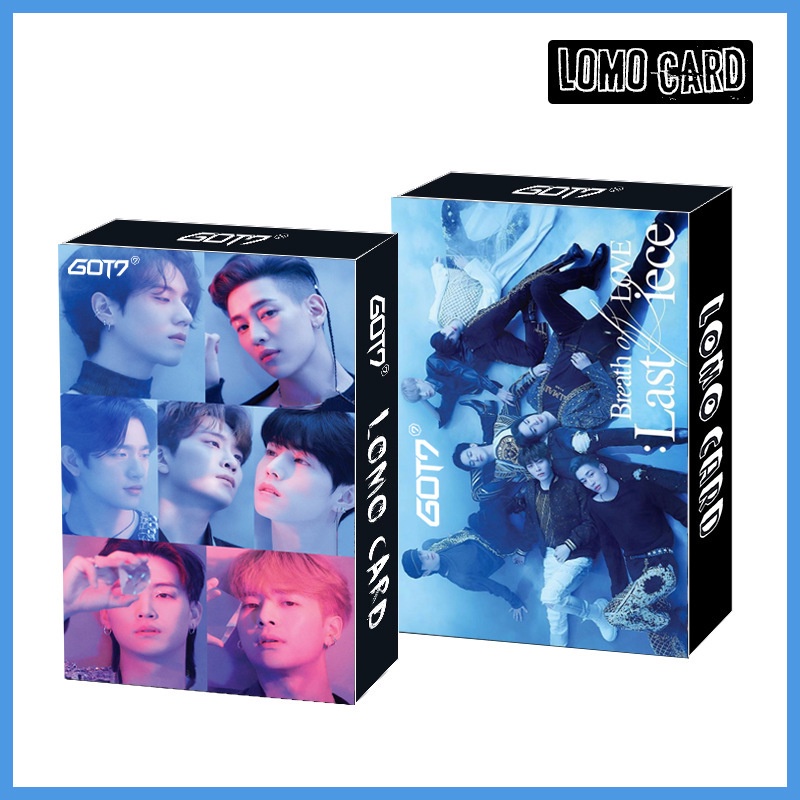 30pcs / box Kartu Lomo Foto JB JinYoung Jackson Got7 Album Breath Love Last iece