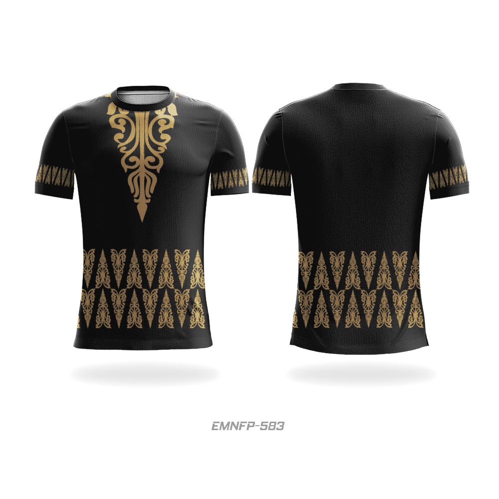 Kaos Jersey Batik Motif Melayu Riau Sepeda Custom MTB Roadbike Downhill Dryfit Full Printing Dary Ap