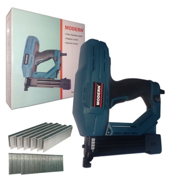 Unik GUN NAILER LISTRIK MODERN MESIN PAKU TEMBAK LISTRIK NAIL LURUS MODEL U Diskon