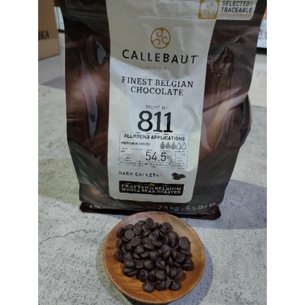 CALLEBAUT 811 DARK CHOCOLATE 54.5 % - 1 Kg