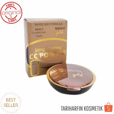 Dijamin Ori Glutacol Gold Cc Powder Long Lasting All In One Bedak Padat Bpom 12 Gr Shopee Indonesia