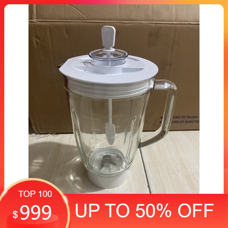 Set jar blender philips Turbo kaca Hr 2116 , 2115 , 2061 , 2071 , EHM 8089 8099 8000 gelas besar