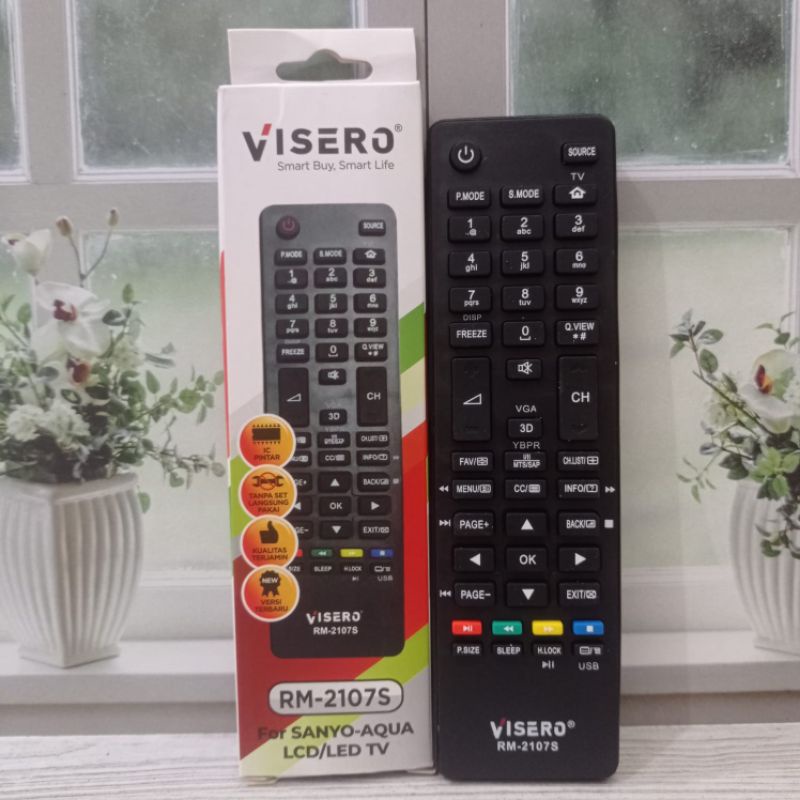 Remote TV LED LCD Visero berbagai merk TV