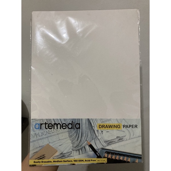 

Drawing Paper Buku Gambar Artmedia 150gsm A4 11 sheets Buku Gambar lembaran tanpa klip Kertas Gambar
