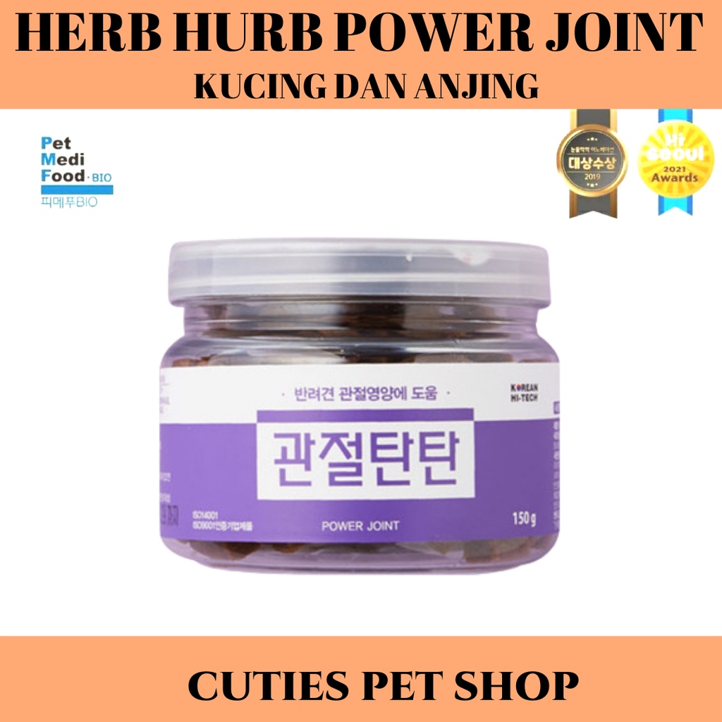 HERB HURB POWER JOINT VITAMIN UNTUK SENDI ANJING KUCING / SENIOR DOG / CAT