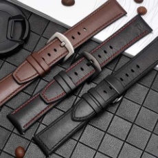 STRAP TALI JAM TANGAN - KULIT STYLE LEATHER RUBBER 20MM - FOR HUAWEI WATCH GT 2 42MM