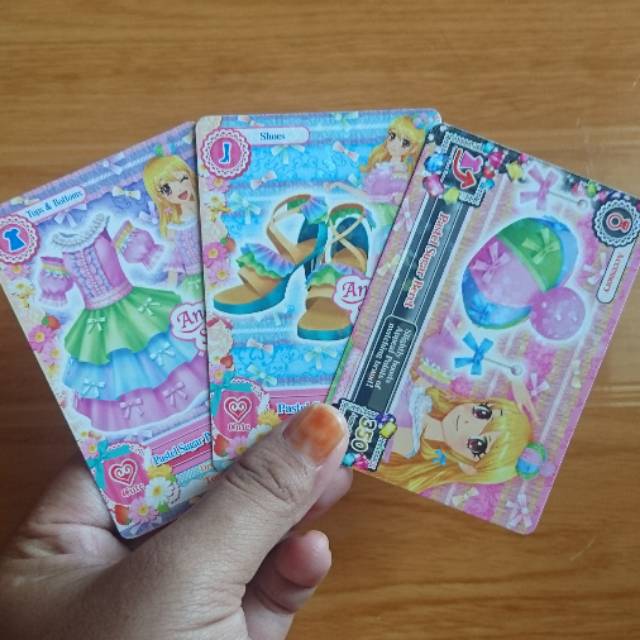 KARTU AIKATSU PROMOTION CARD 'PASTEL SUGAR COORD'  -SET 3 CARD-
