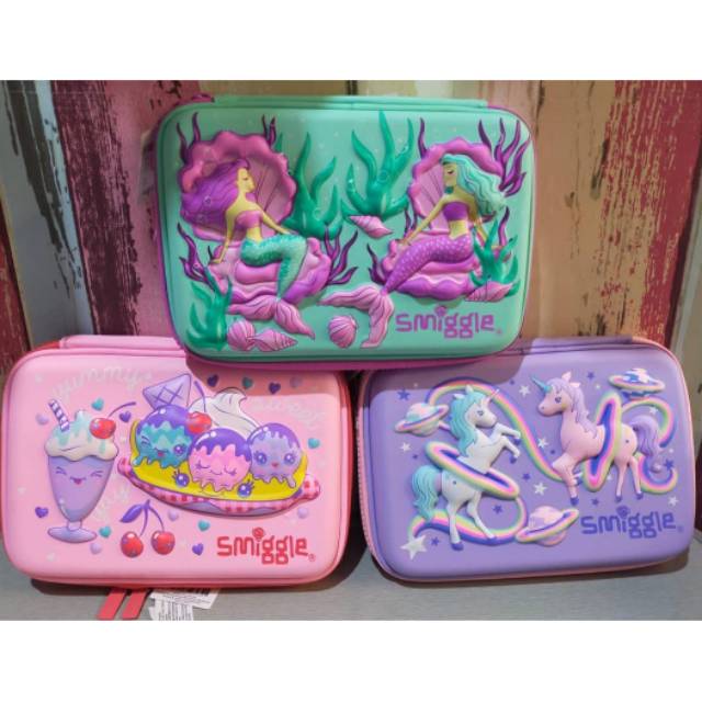 ORI original smiggle pencil case kotak pensil asli sekolah tempat organizer hadiah kado ultah anak