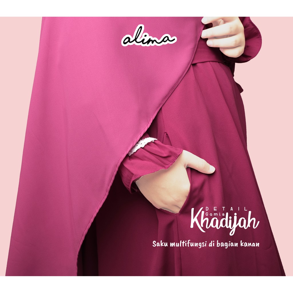 Gamis Syari Wolfis Premium | Gamis Khadijah Busui Friendly by Alima Indonesia