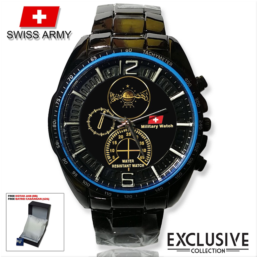 (Istimewa Bossque) Jam LOGO NU GOLD Rantai Sport