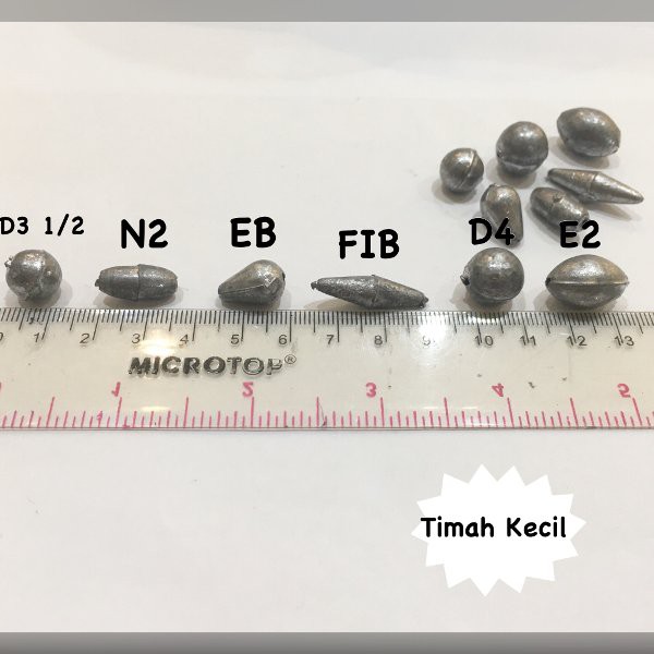 Timah Pemberat Pancing Timah Kecil EB