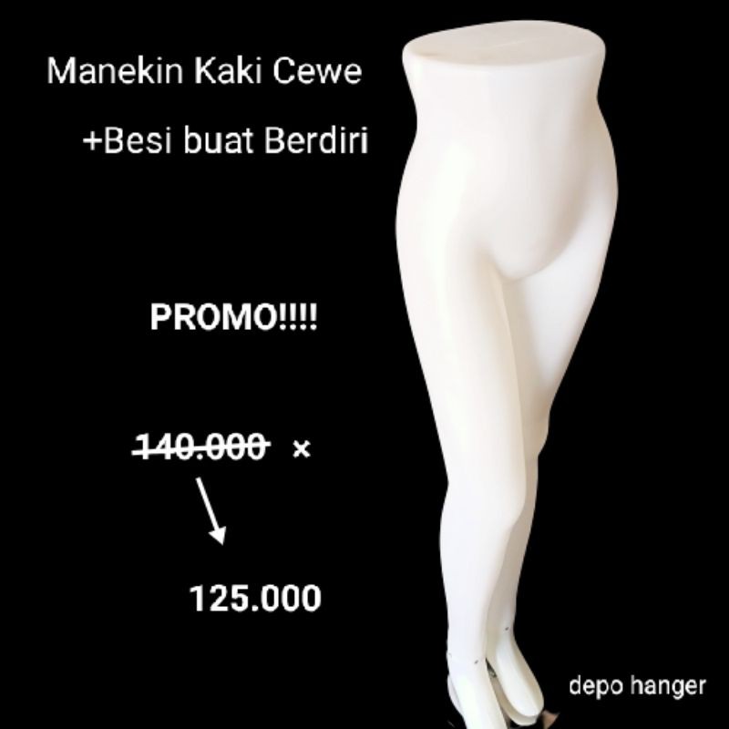 Patung.manekin.kaki.cewe.dewasa+plat.buat.berdiri