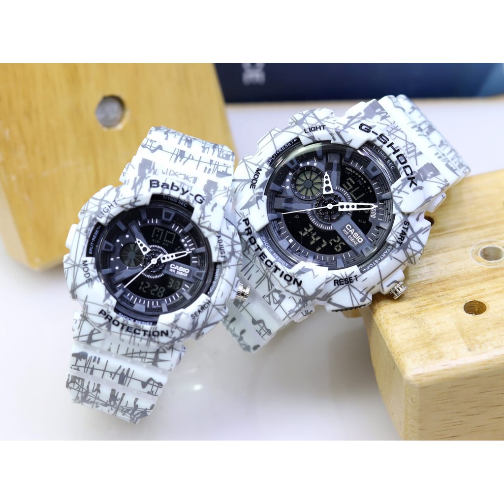 JAM TANGAN COUPLE G-SHOCK & BABY-G COUPLE DIAMETER 4.8 CM/4 CM
