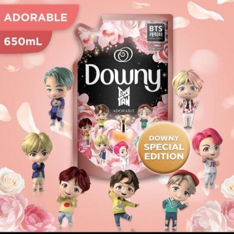 Downy TinyTan BTS Pewangi Pelembut Pakaian Konsentrat Adorable 650mL