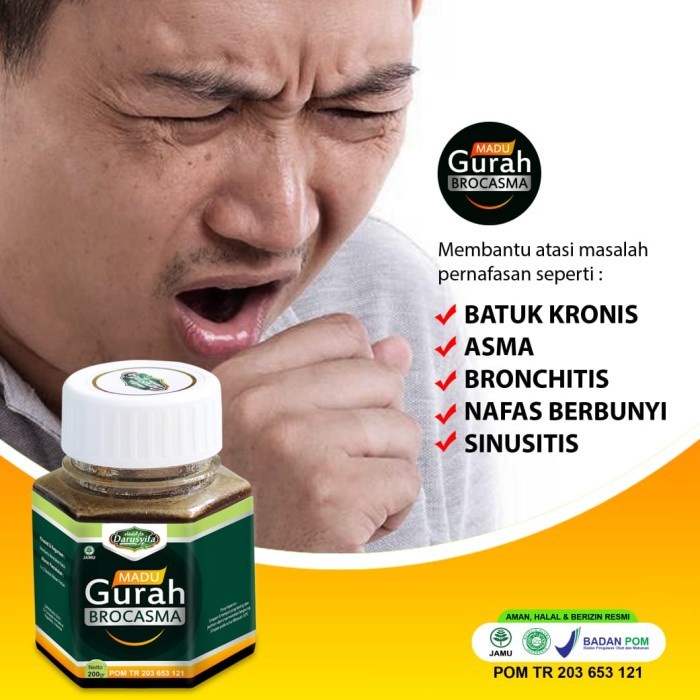 Madu Gurah Brocasma Untuk Hidung Radang Tenggorokan dan PERNAFASAN