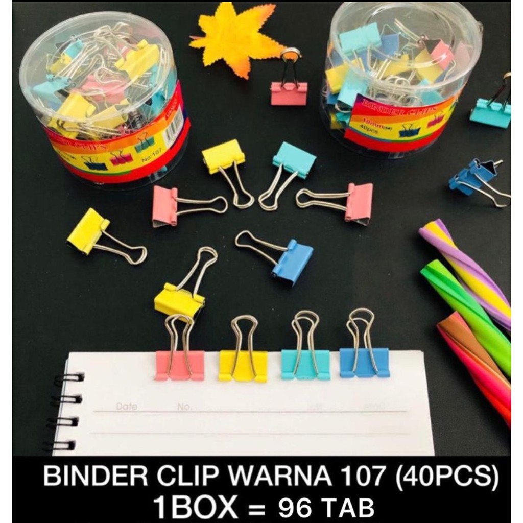 

binder klip satuan 107 warna