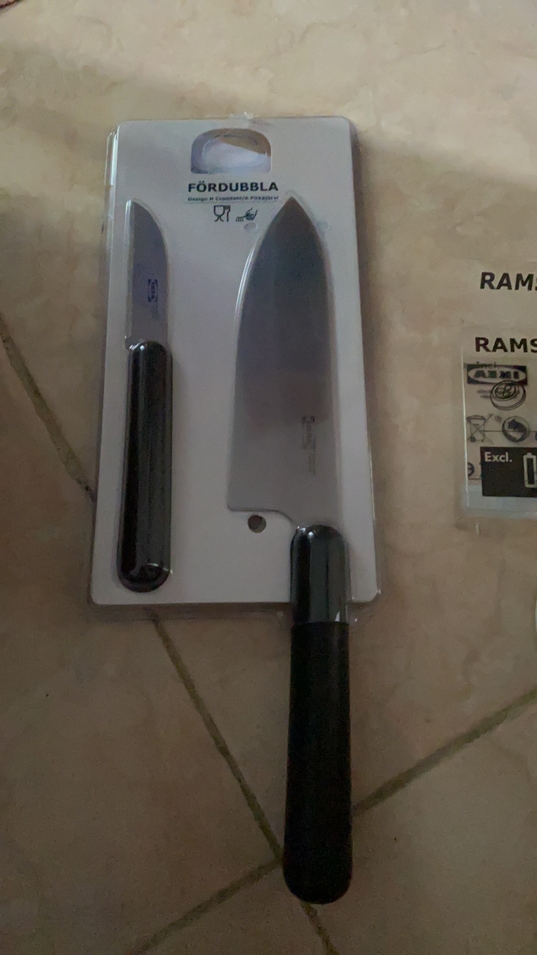 Fordubbla Pisau Isi 2 Bh / Bilah Pisau Abu-abu Pisau Koki / Pisau Kupas Fordubla