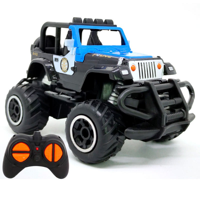 BS - Mainan Anak Remote Control Mobil Polisi SUV Rock Crawler 1:43-2