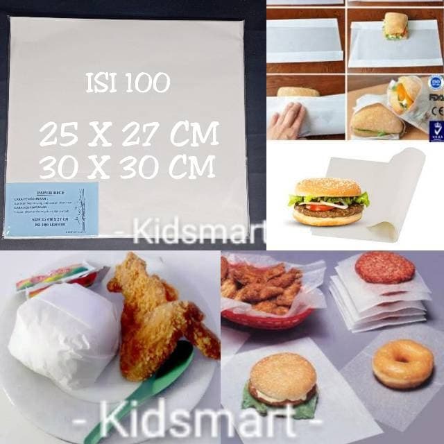 

tgeWS4 Kertas Pembungkus Nasi Polos Ukuran 25 X 27 Cm Z204Vdrx