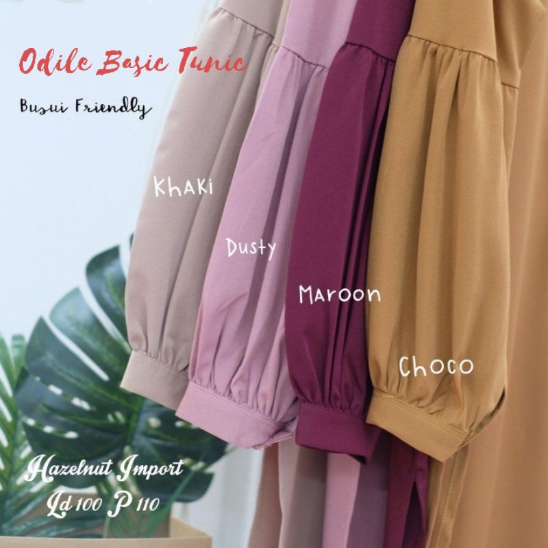 Odile Basic Tunic / Tunik Panjang / Tunik Busuy /Baju Muslim