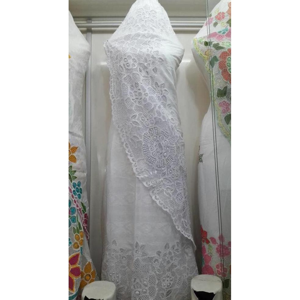 Bukittinggi Original Laris Manis Mukena Rubia Kerancang Mesin Hitam Ayoo Order Bordiran Sulaman