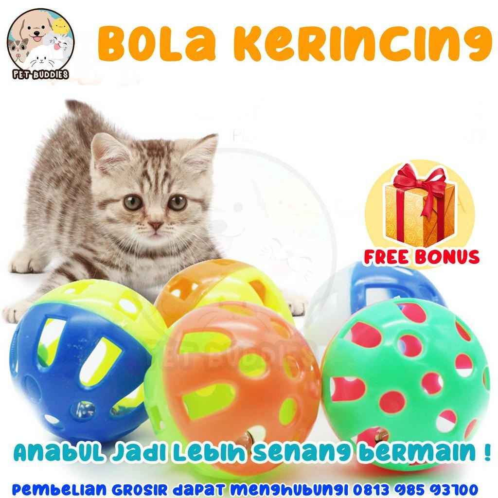 [FREE BONUS]Bola Kerincing Mainan Interaktif Kucing/Anjing