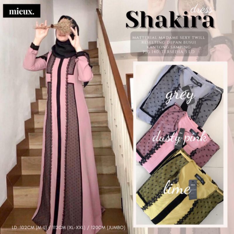 Promo Pakaian Wanita Shakira Dress Jumbo Original || Janisstory