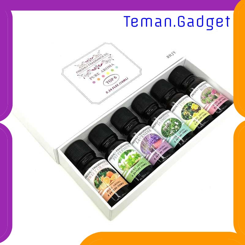 TG-CE016 Taffware Pure Aroma Essential Oil Minyak Aromatherapy 6 in 1 10ml