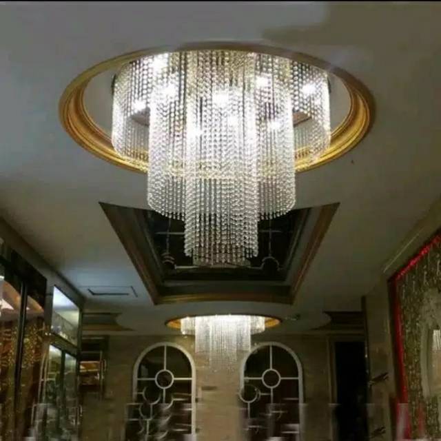 Lampu hias kristal ronce kristal acrilik kristal lampu plafon