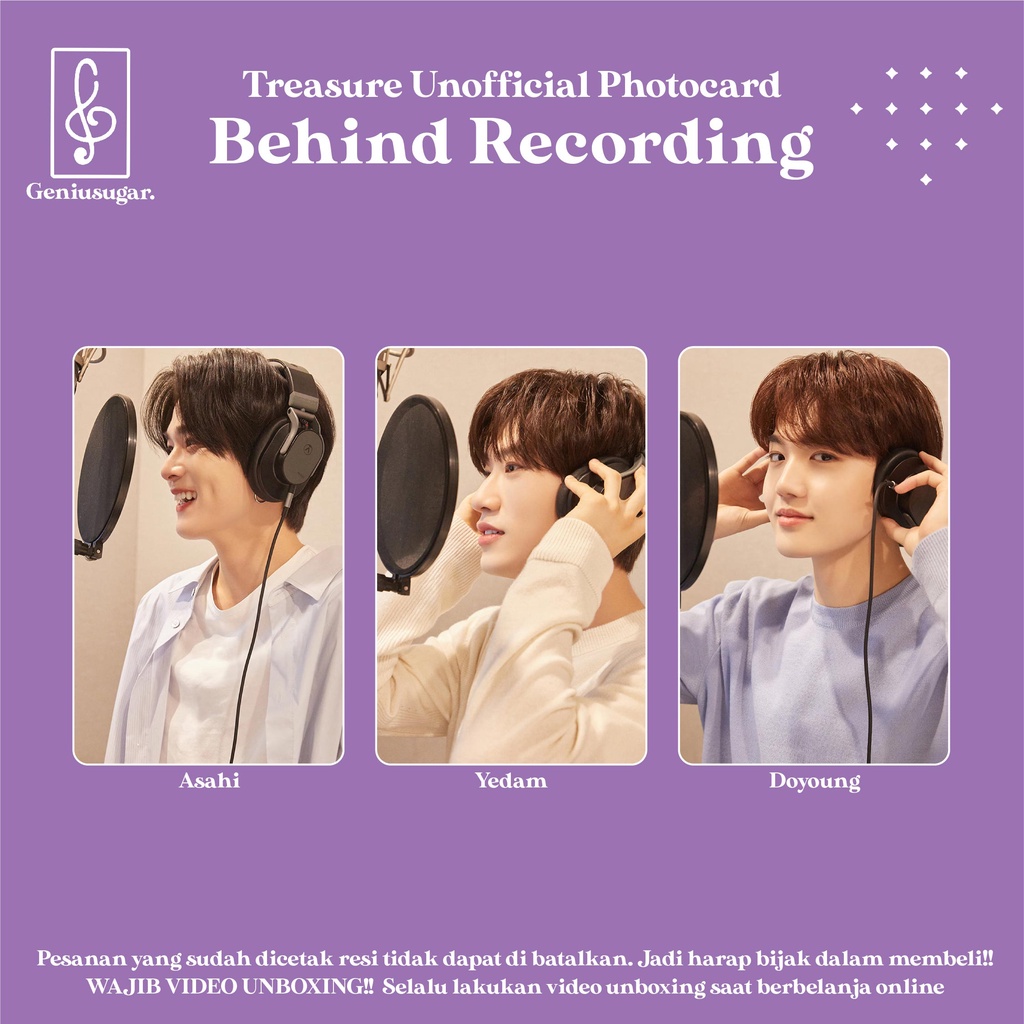 [SET TREASURE] PHOTOCARD BEHIND RECORDING UNOFFICIAL