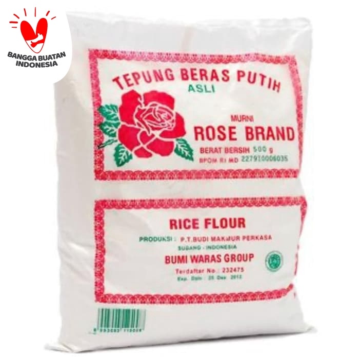 

Ketan-Beras-Tepung- Tepung Beras Rose Brand 500 Gram -Tepung-Beras-Ketan.