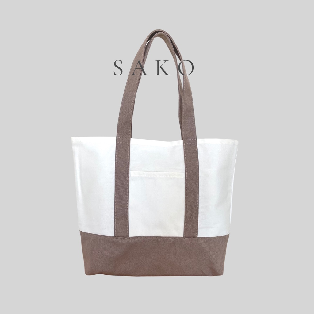 (SAKO) TOTEBAG KANVAS POLOS JAPANESE STYLE