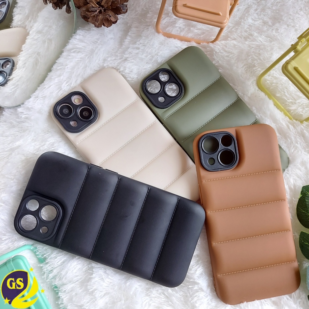 Case Puffy Bantal iPhone 14 Pro Max 14 Plus iPhone 13 13 Pro 13 Pro Max 13  Mini 12 12 Pro 12 Pro Max 12 Mini PUFF CASE JACKET Casing Bantal Empuk