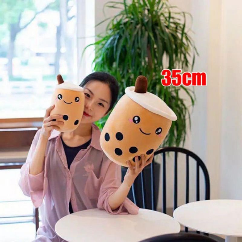 Boneka Boba Cangkir Teh Susu Lucu Sofa 30 CM