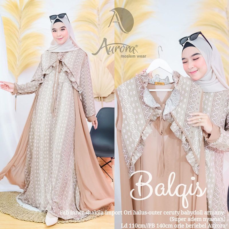 Gamis inner outer shakila premium mix ceruty Babydoll
