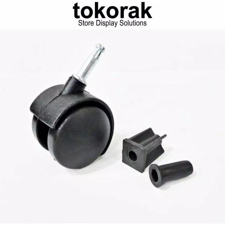 RODA RAK GALON TWP 50 POLOS + SOCKET KURSI KANTOR TANCAP CASTOR