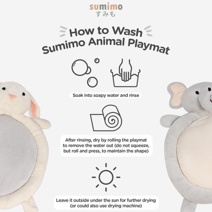 SUMIMO Fluffy Animal Playmat/ Karpet Bayi