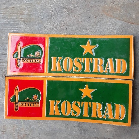 Stiker Plat Mobil Motor Kostrad TNI
