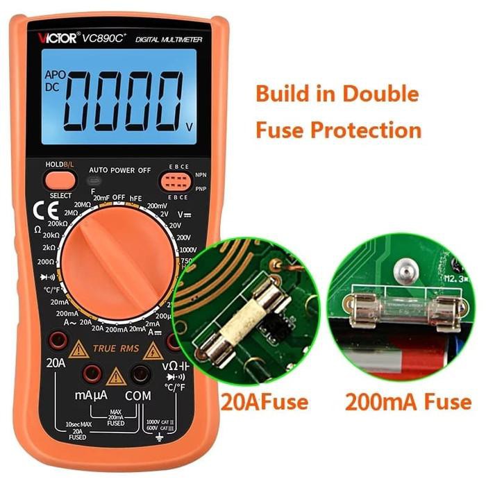 [perkakas] -  AVOMETER DIGITAL VICTOR 890C+ / MULTITESTER DIGITAL 890C+ ORIGINAL