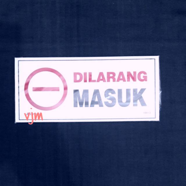 

Plat Acrylic DILARANG MASUK (20x9cm)