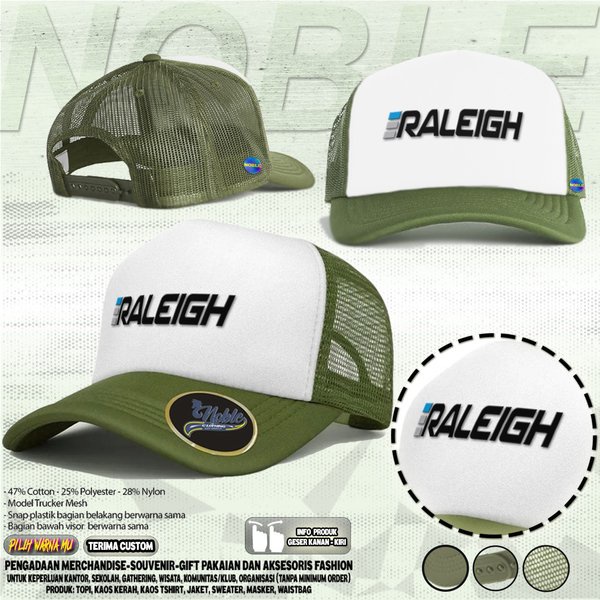 TOPI JARING HIJAU ARMY FRAME RALEIGH BIKE 01