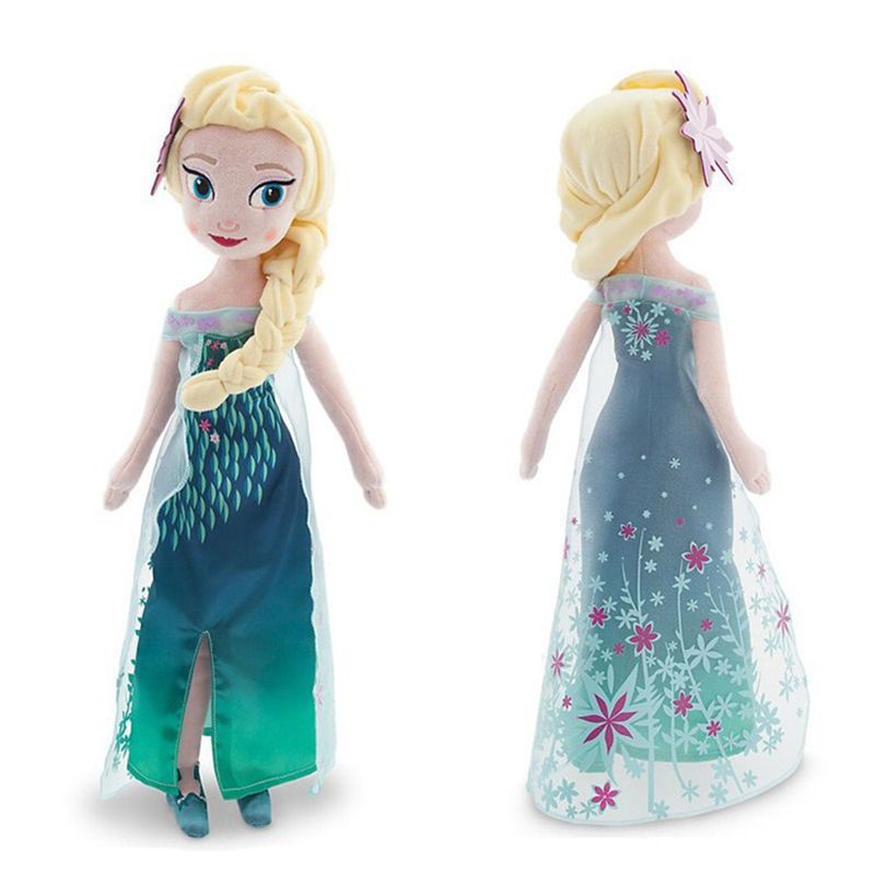 50cm Boneka Disney Frozen 2 Princess Doll Elsa Anna Stuffed Plush Toys Gifts Mainan