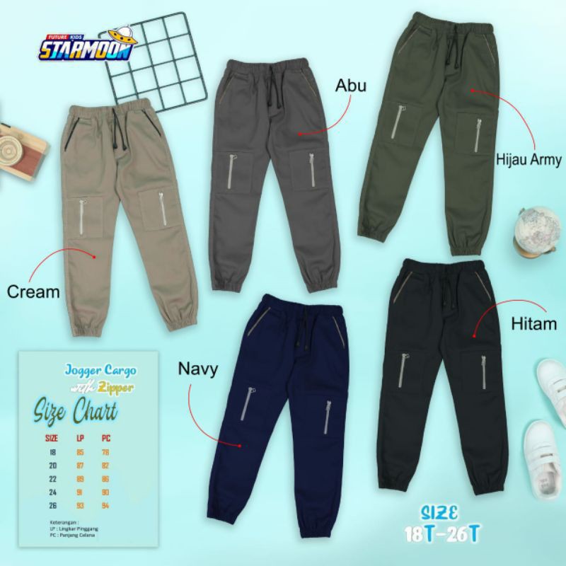 CELANA STARRMOON JOGGER ZIPPER