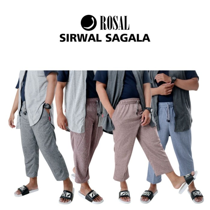 Sirwal Sagala ROSAL Celana Cingkrang Sirwal Santai Olahraga Pria Dewasa