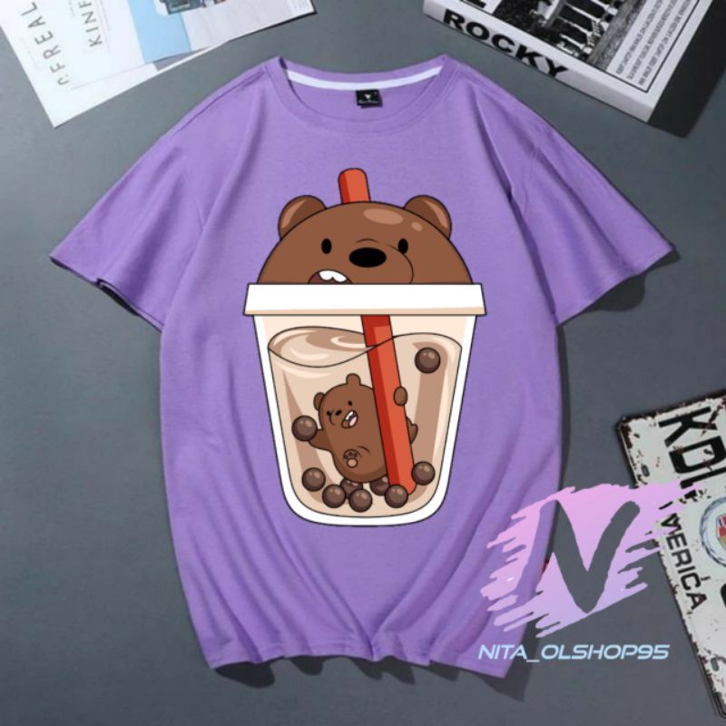 kaos Boba animasi anak baju we bere Bears boba